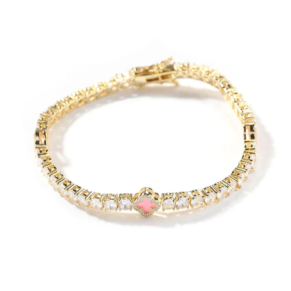 Luna Pink & Gold Bracelet