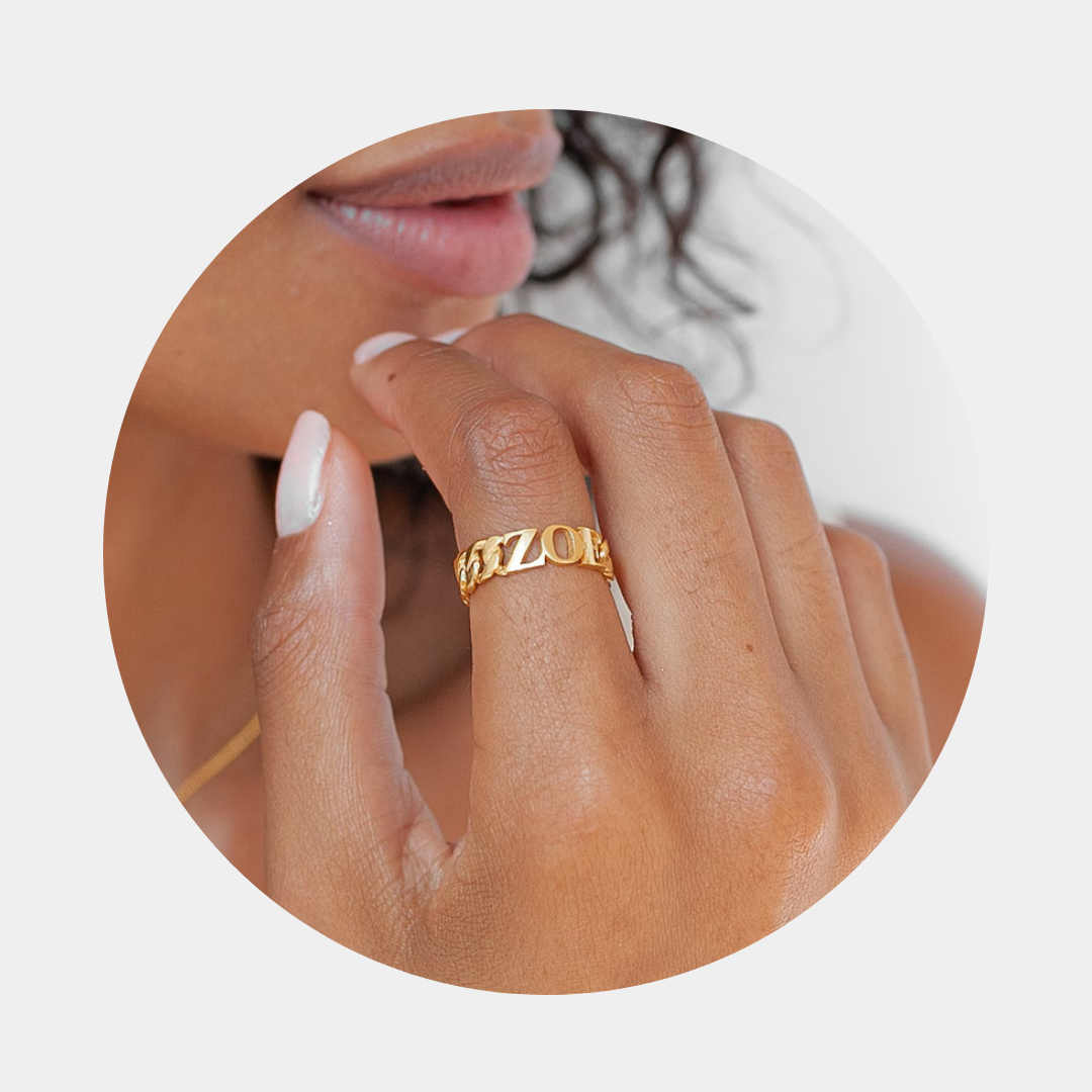 Personalized Zoe Ring.